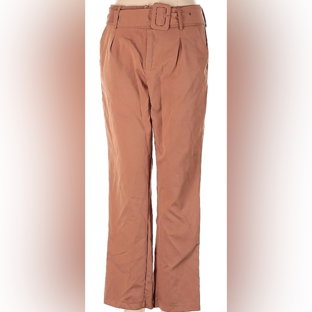 Elegant Tan Boot Cut Pants
